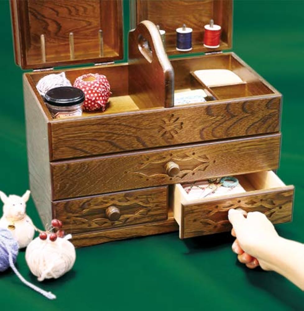 Amazon.co.jp: ウッドギャラリー樹 Alice ソーイングBOX 日本製