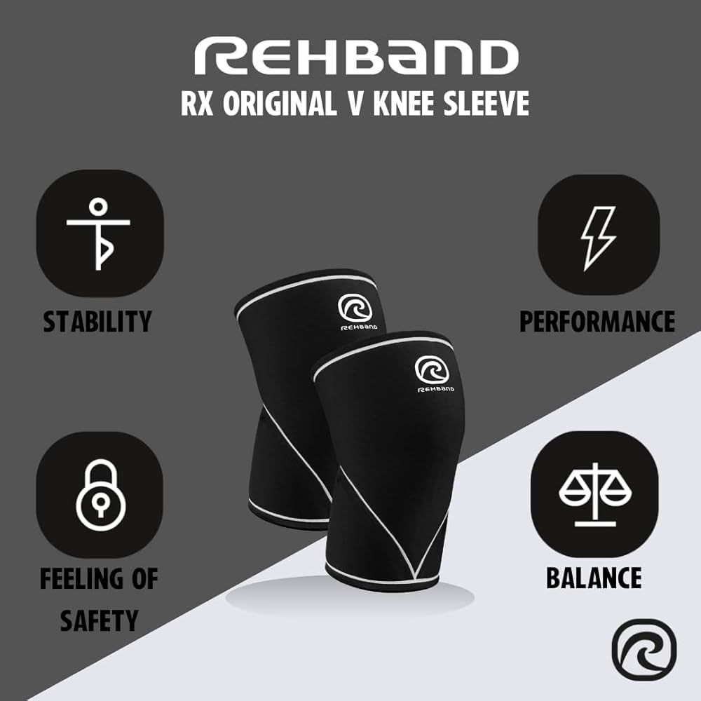 Amazon.co.jp: Rehband 7051 クラシック 7mm V-膝スリーブ ウェイト