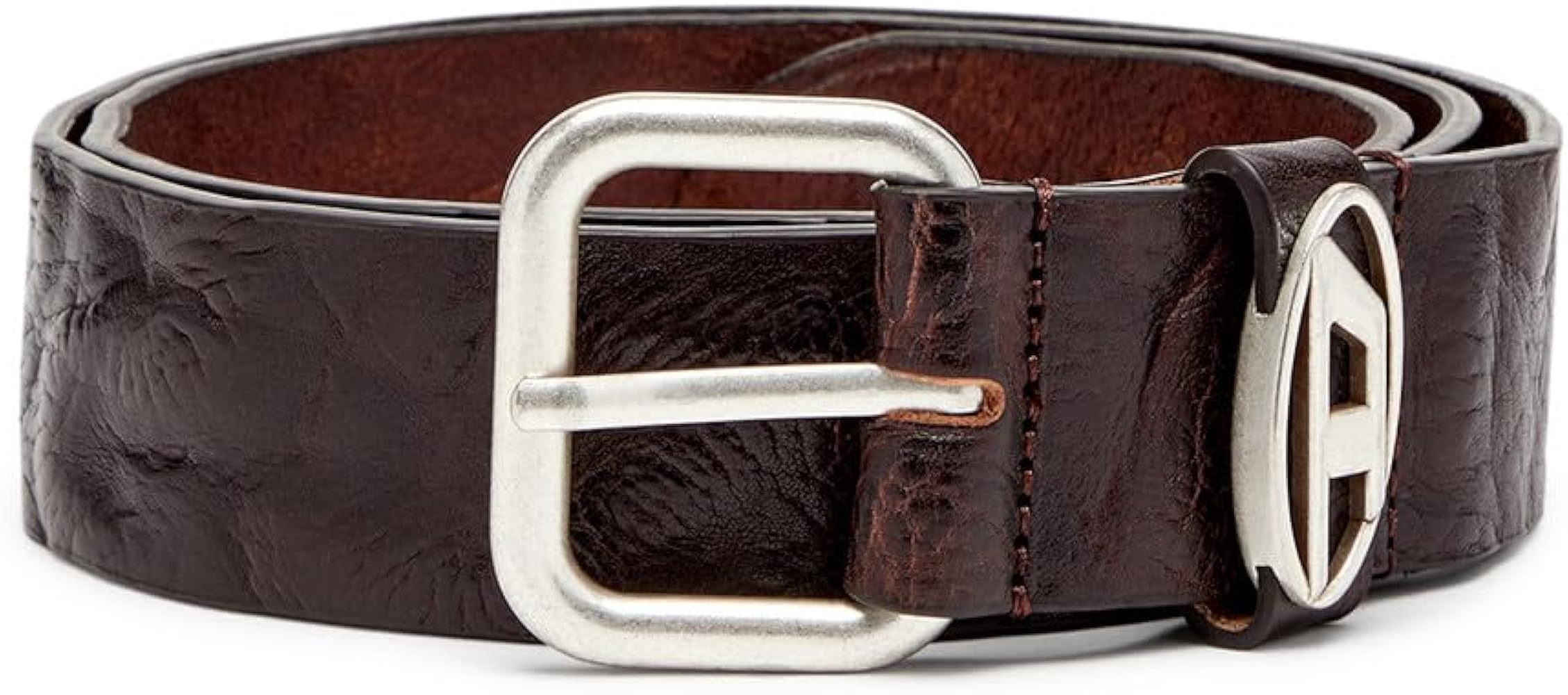 Amazon.co.jp: [Diesel] [ディーゼル] メンズ レザーベルト B-1DR OVAL