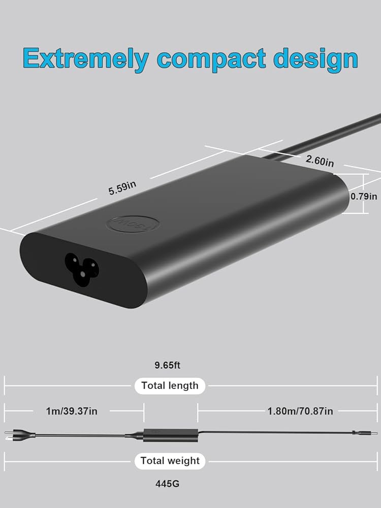 Amazon.com: HSXIRQA 130W AC Charger for Dell Inspiron 24 27 24 22