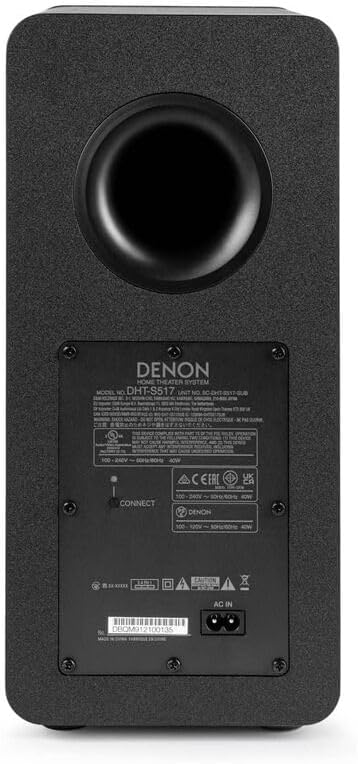 Denon DHT-S517 ワイヤレスサブウーファー付きテレビサウンドバーの