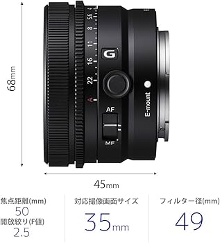 Amazon.co.jp: SONY(ソニー) 標準単焦点レンズ フルサイズ FE 50mm F2