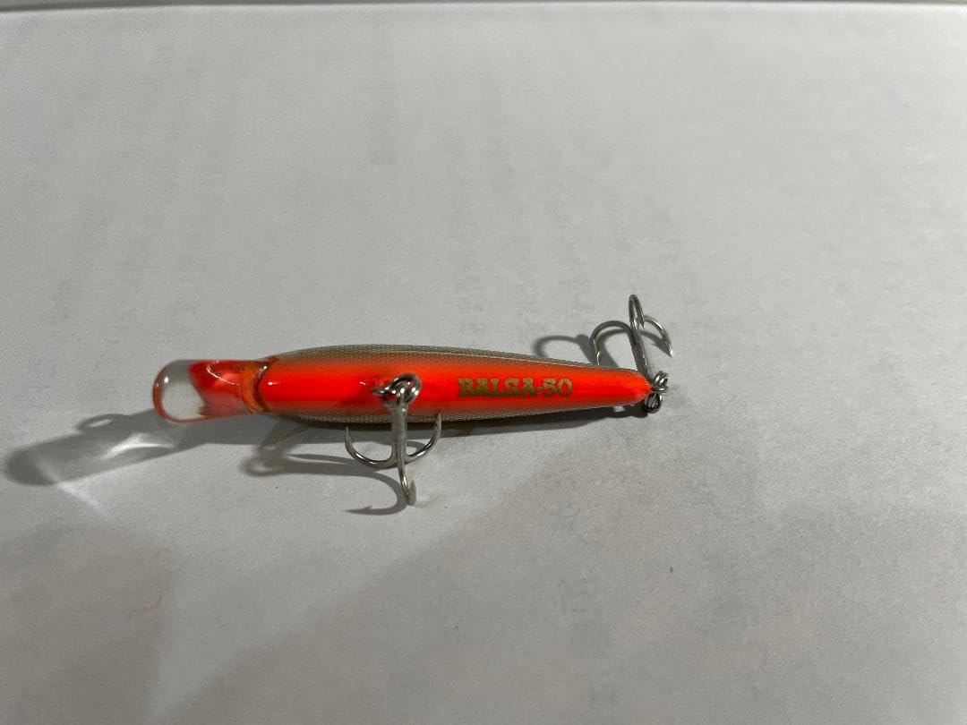 廃番 未使用】 渓流トラウトバルサミノー3個セットハンドメイドミノー