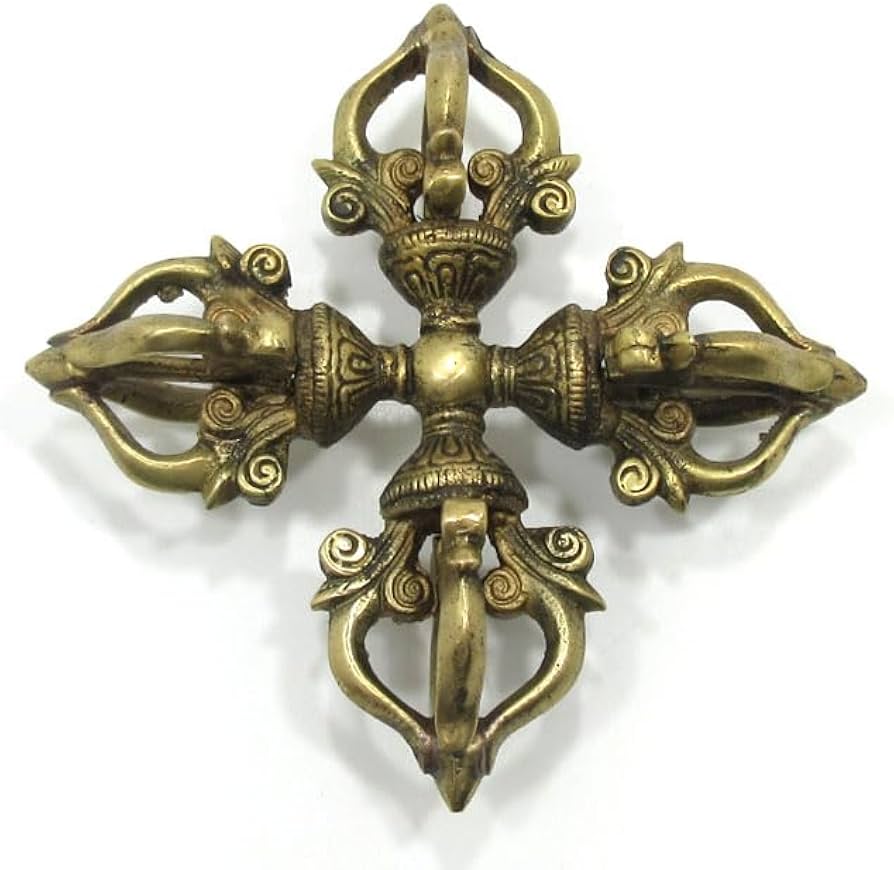 Amazon｜密教法具 カツマ 羯磨 銅製 Lサイズ 約14．5cm 十字