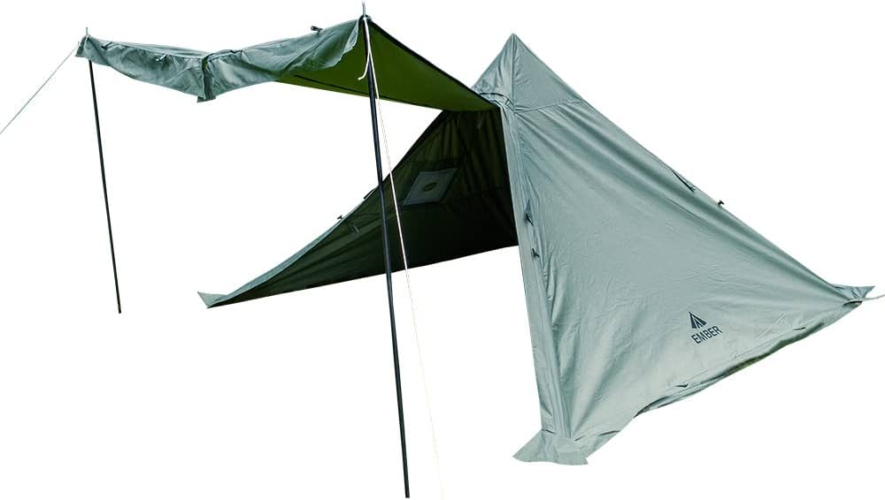 Amazon.co.jp: EMBER(エンバー) ワンポールテント TC 一人用 テント