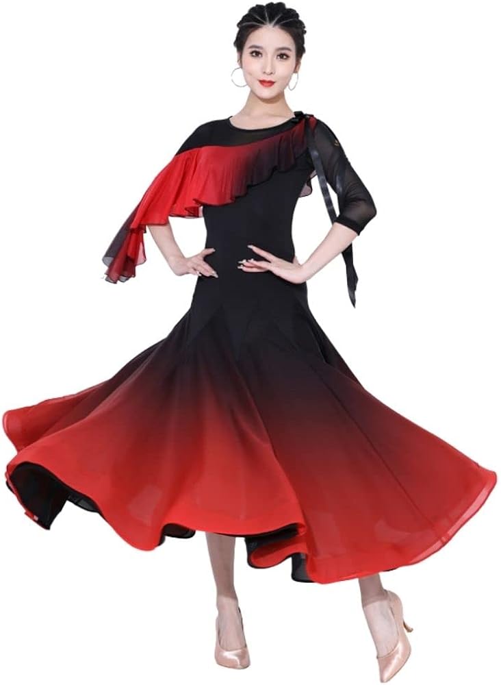 Amazon.co.jp: [RIKOUZY] 社交ダンスドレス フラメンコ 衣装