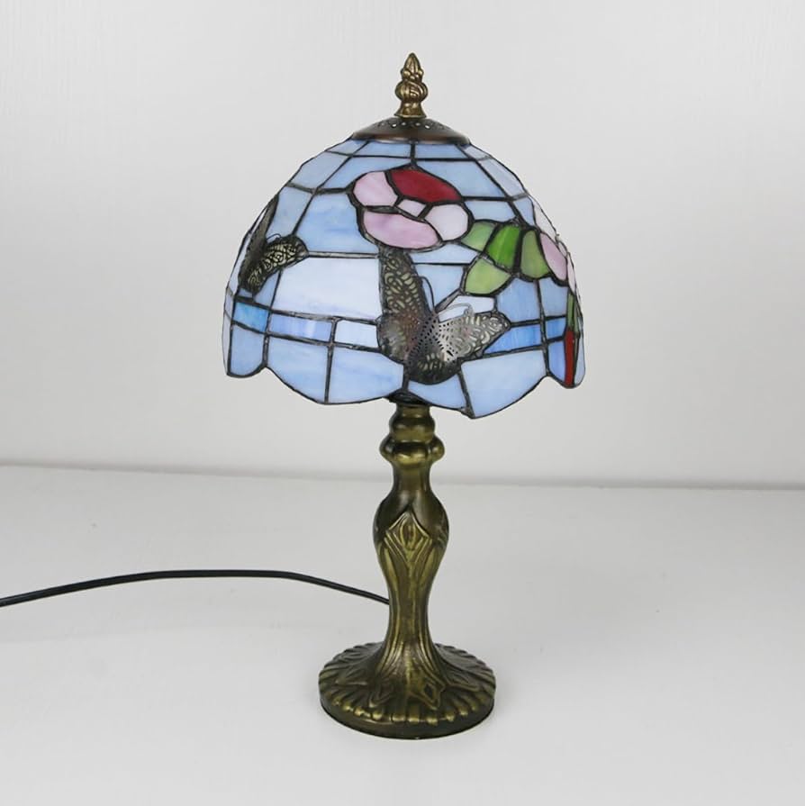 アンティーク・大型ステンドグラスのシェルランプ アンティーク・大型