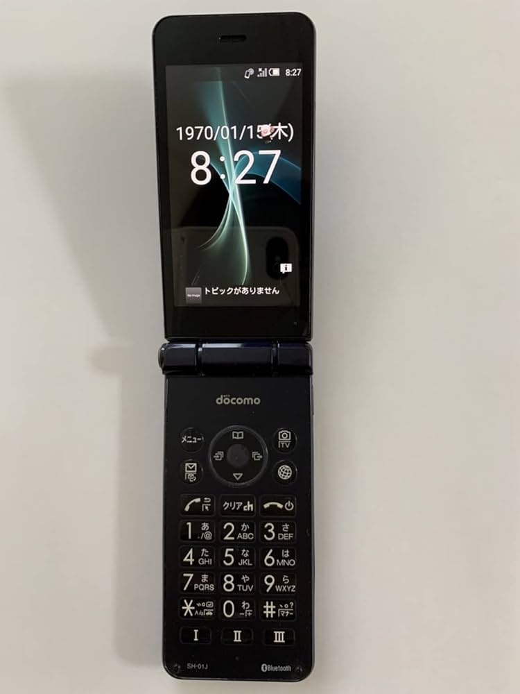 Amazon.co.jp: docomo AQUOS SH-01J ﾌﾞﾙｰﾌﾞﾗｯｸ 白ロム ケータイ SHARP