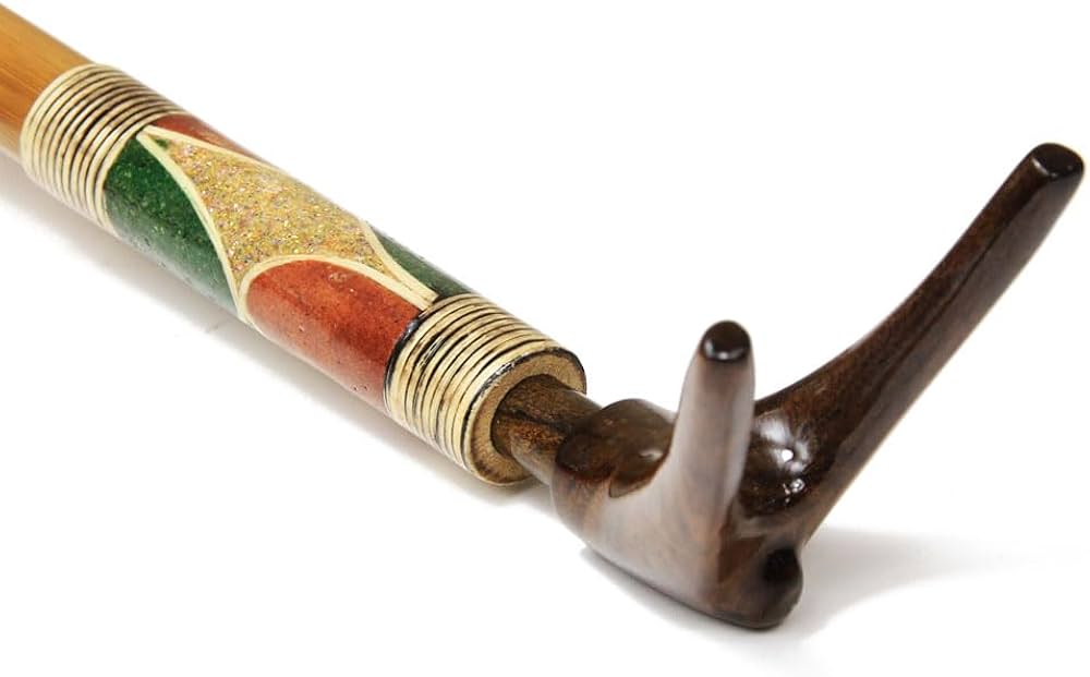 Amazon.co.jp: 竹製竿掛け 2本物 + 黒檀大砲万力セット [40077