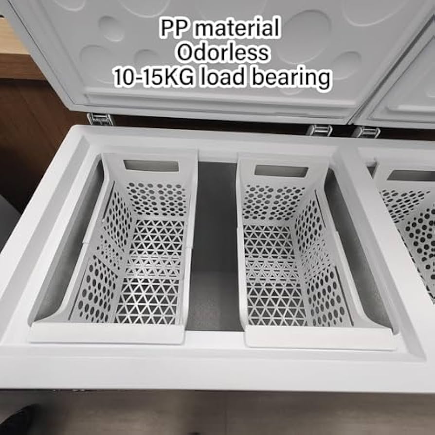 Amazon｜チェストフリーザー用調節可能なフリーザーバスケット2個