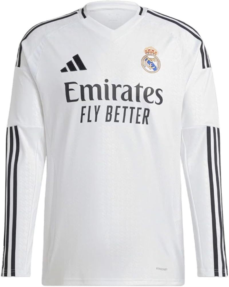 Amazon.com: adidas Real Madrid Long Sleeve Home Jersey 24/25