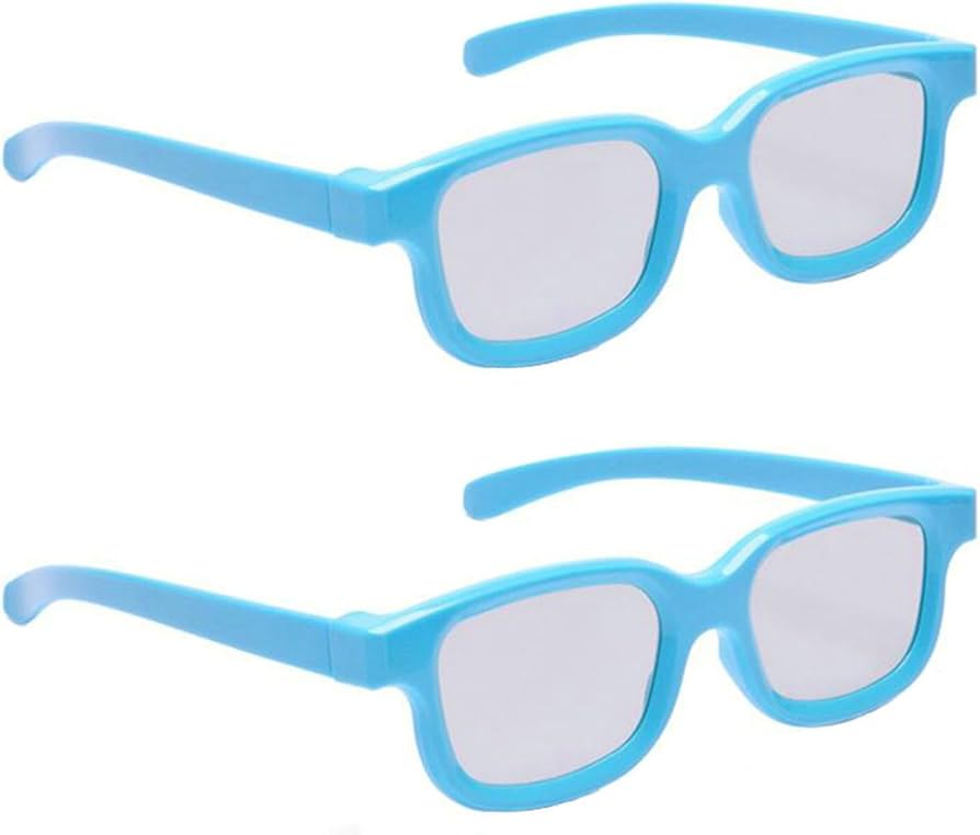 Amazon.co.jp: 2個入り 眼鏡の上から装着可能TVの為パッシブ 3Dメガネ