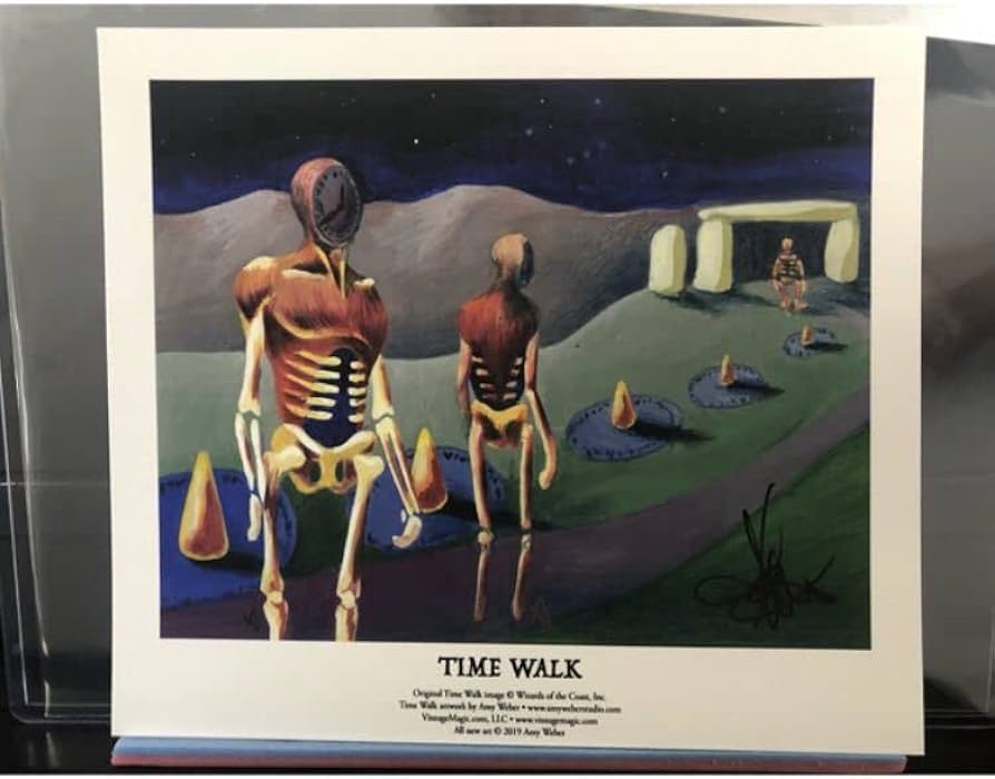 Amazon.co.jp: Time Walk Signed MTG Art Print : Toys & Games