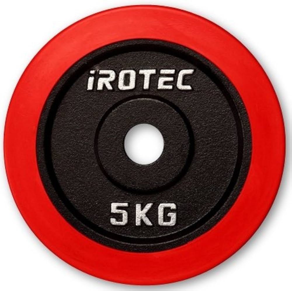 Amazon | IROTEC(アイロテック) ラバープレート5KG / バーベル