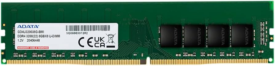 ADATA 8GB, DDR4, 3200MHz (PC4-25600), CL22, DIMM Memory at Amazon.com
