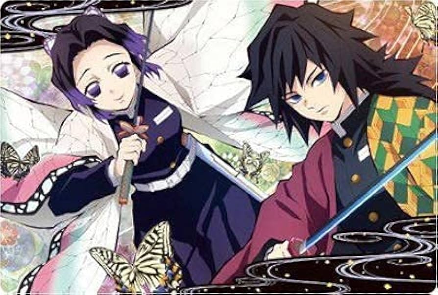 Amazon.co.jp: 鬼滅の刃ウエハース 023 冨岡義勇＆胡蝶しのぶ