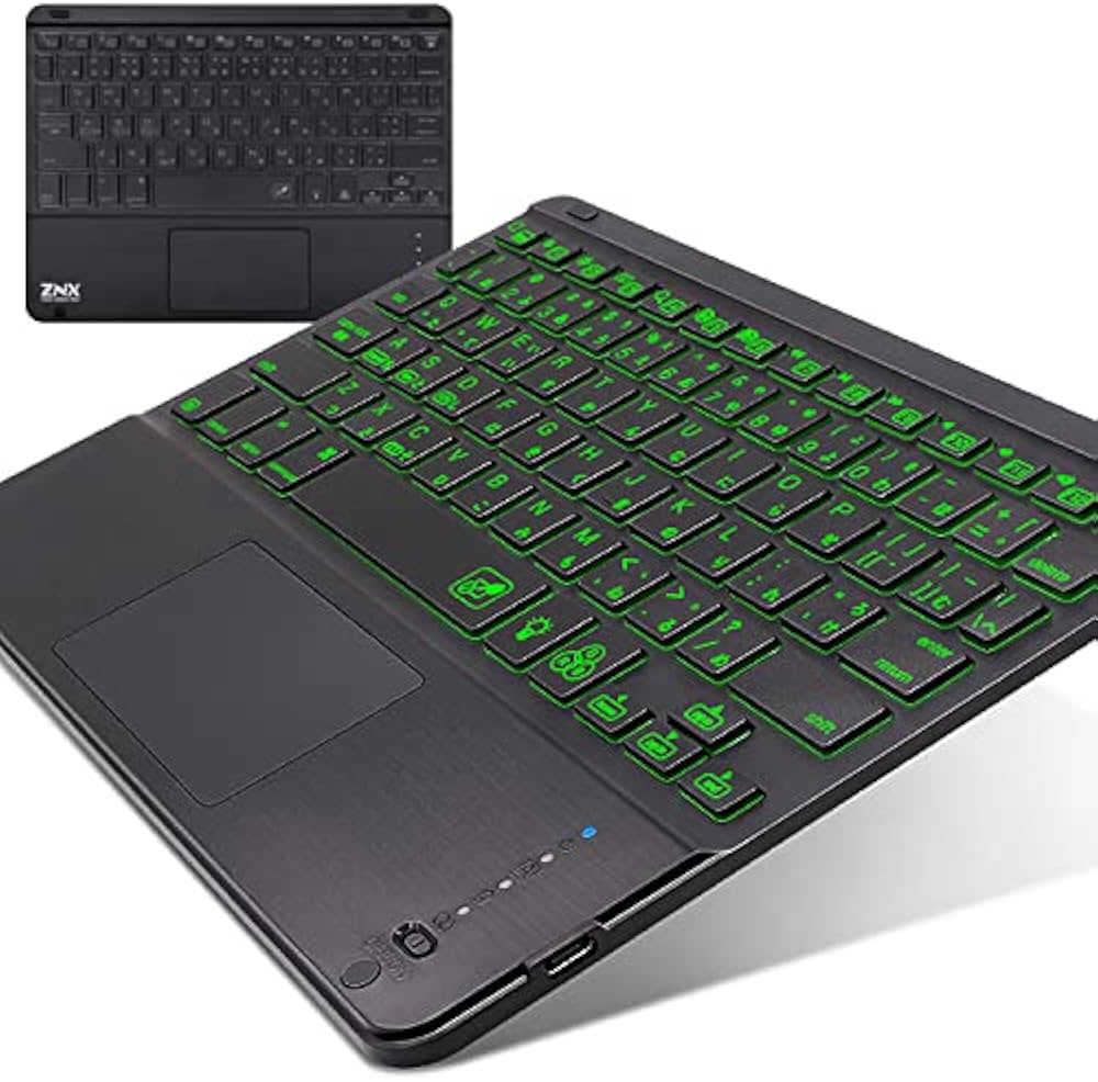Amazon | ワイヤレス キーボード LED バックライト 搭載 タブレット