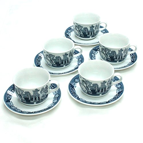 Amazon | 景徳鎮製・コーヒーカップ＆ソーサー5客セット[中国/高級