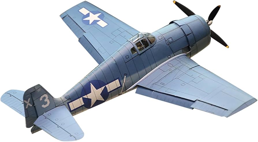Amazon | 紙飛行機 1:32 グラマン F6F-3 ヘルキャット 戦闘機 軍用機