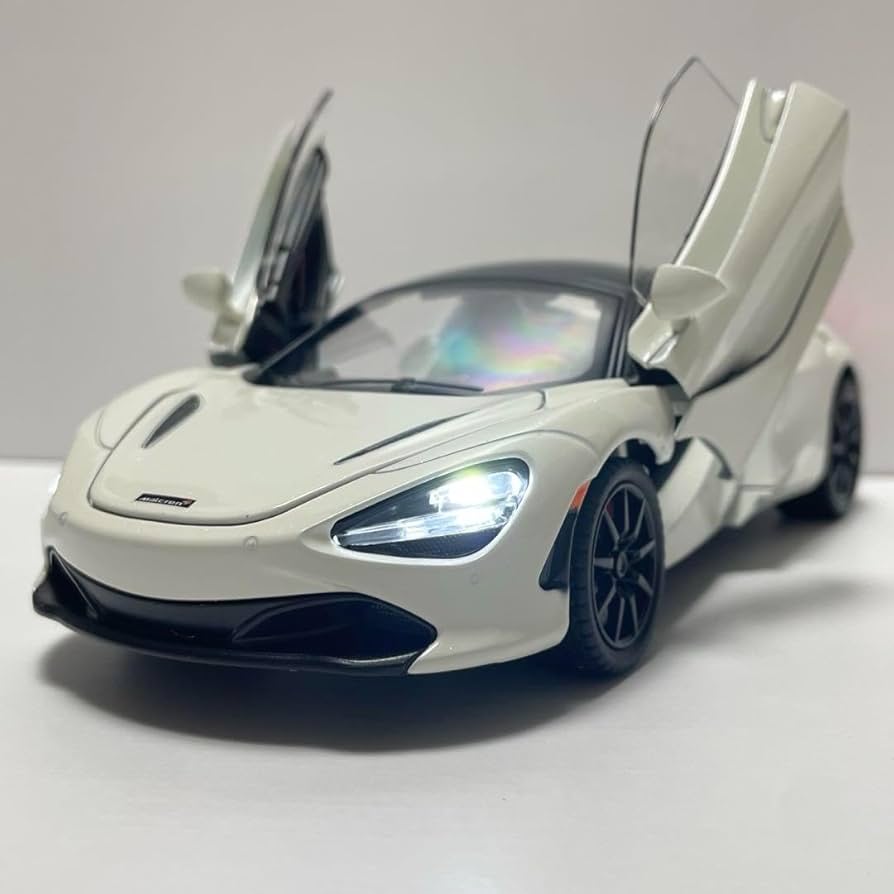 Amazon.co.jp: 1品限定 マクラーレン 720S ホワイト 白 ミニカー 1 24