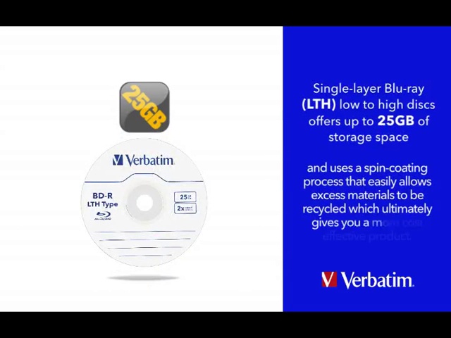 Amazon.com: Verbatim BD-R DL 50GB 8X Blu-ray Recordable Media Disc