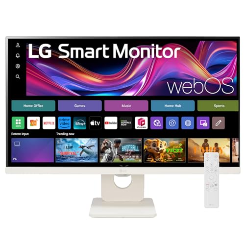 LG 25SR50F-W Smart Monitor 25-Inch (1920x1080) IPS Display, webOS