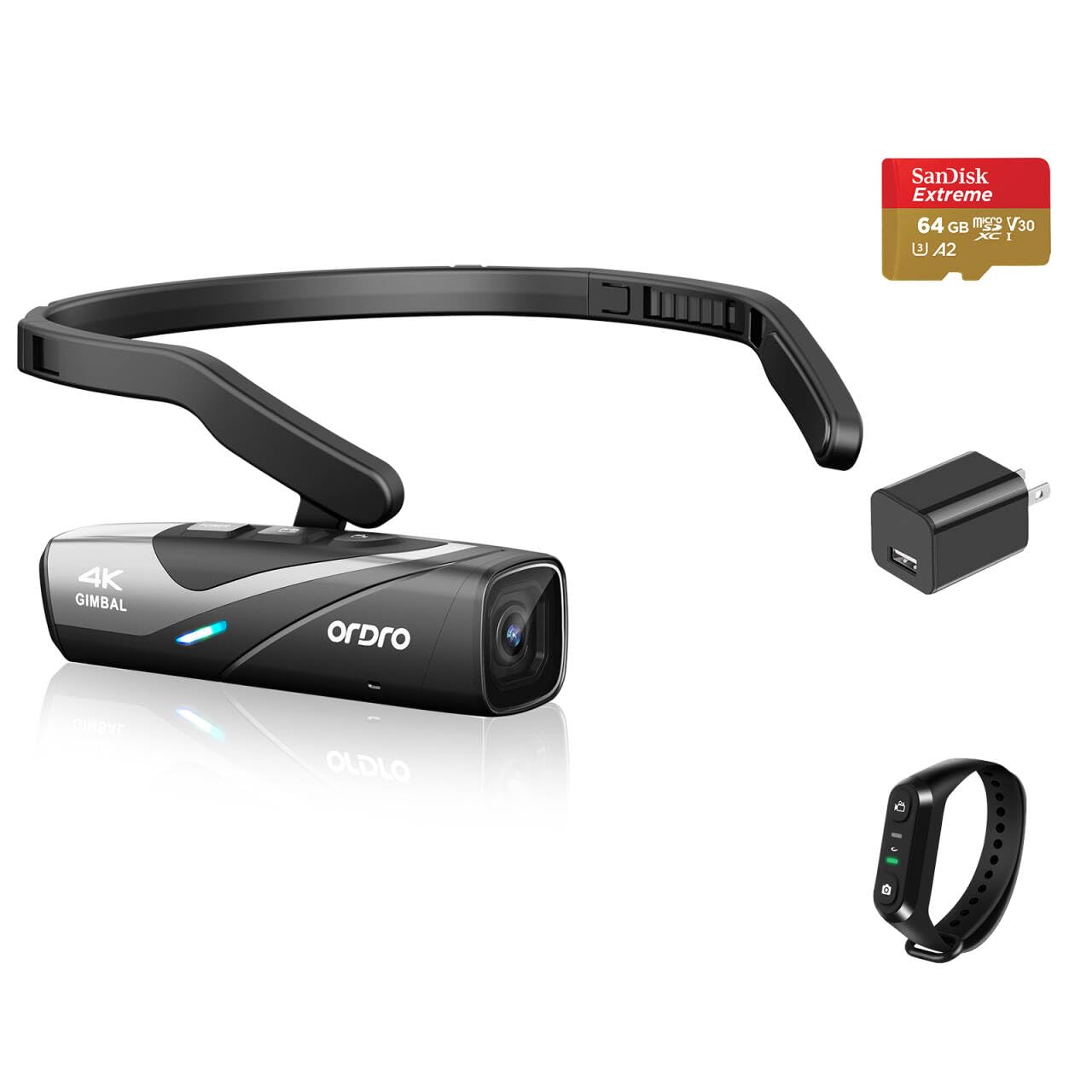 Amazon | ORDRO EP8 最新型 Vlog 4K ビデオカメラ ウェアラブル式