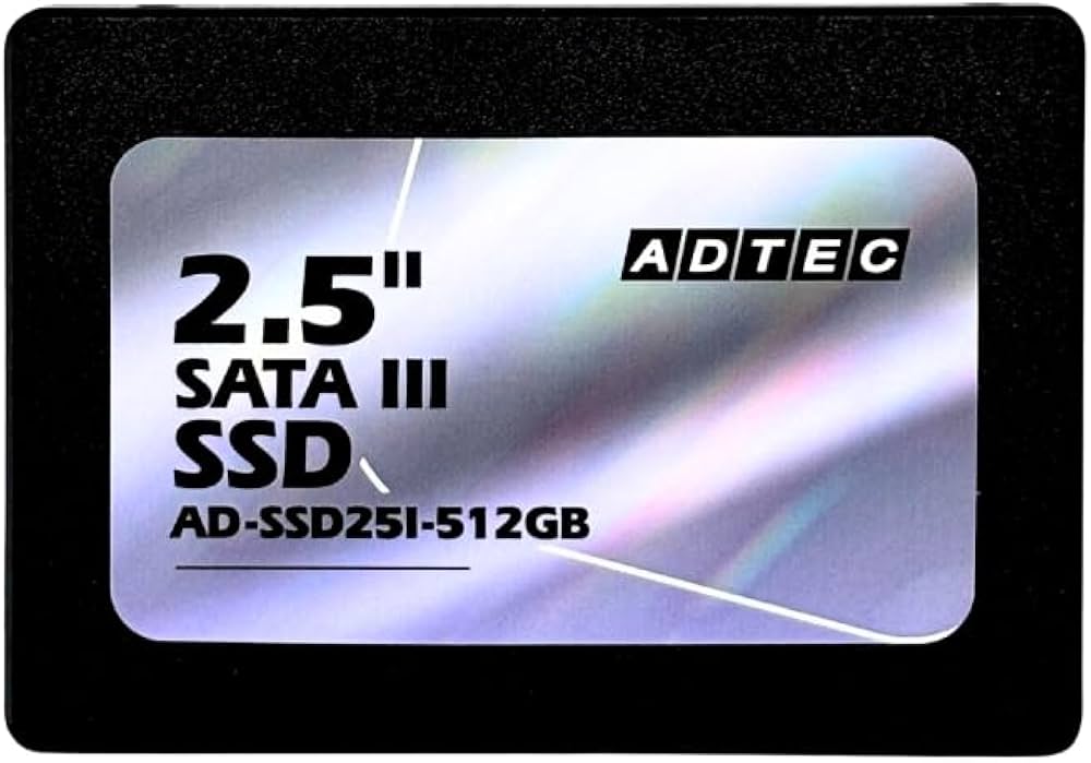 Amazon | アドテック SSD 512GB 3D TLC 2.5インチ SATA 3年保証 AD