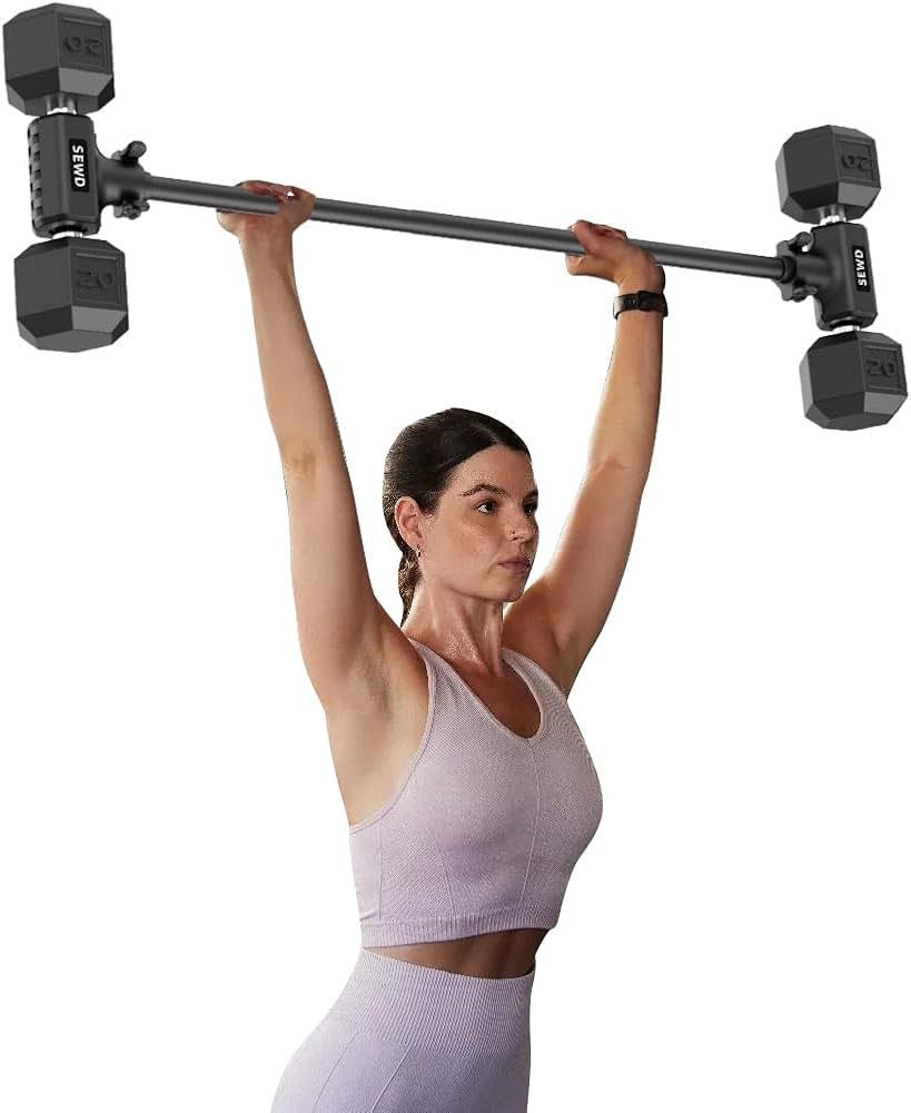 Amazon | SEWDのダンベルコンバーター – ダンベルをバーベルセットに