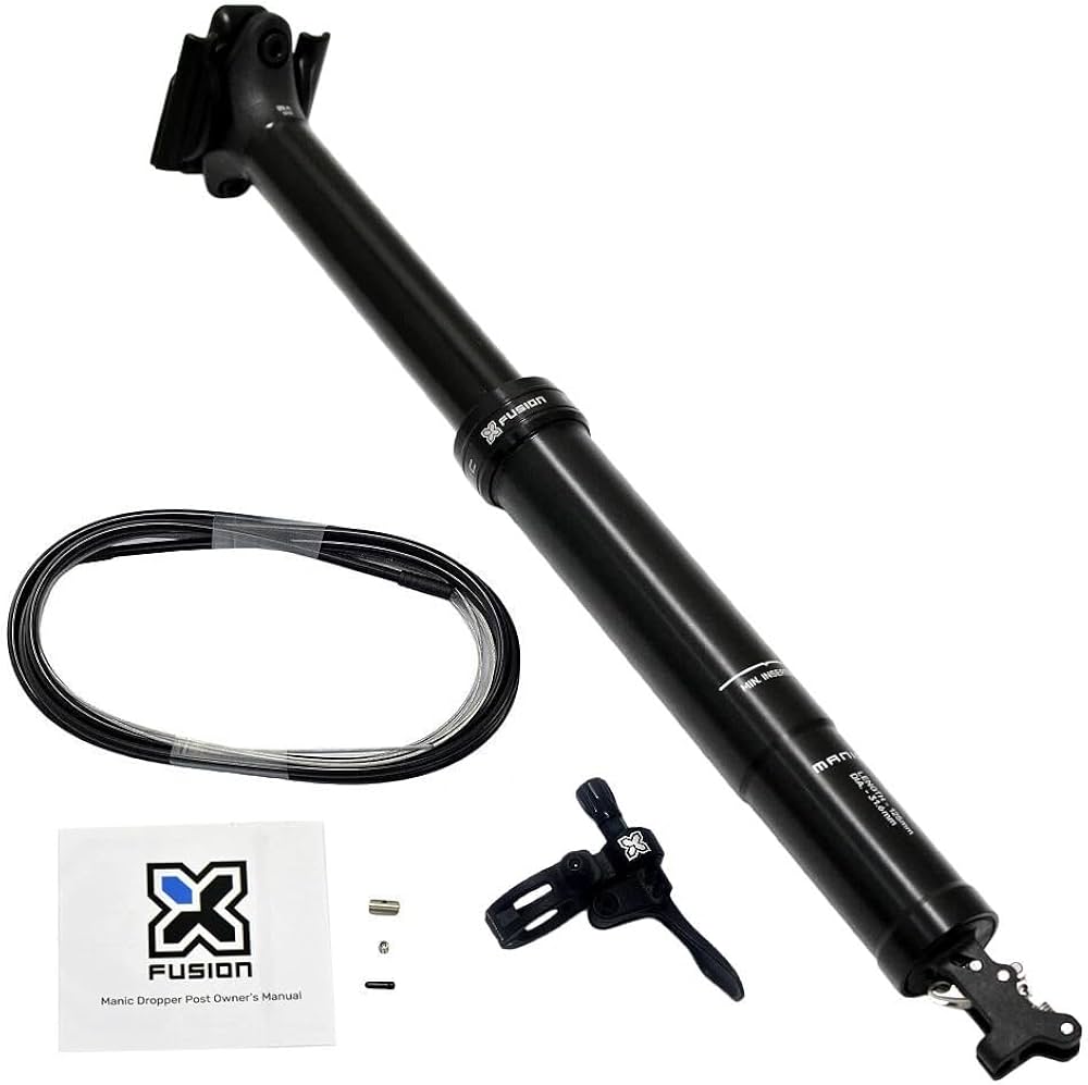 Amazon.com : XFusion Manic Dropper Seatpost - 31.6mm, 125mm, Black