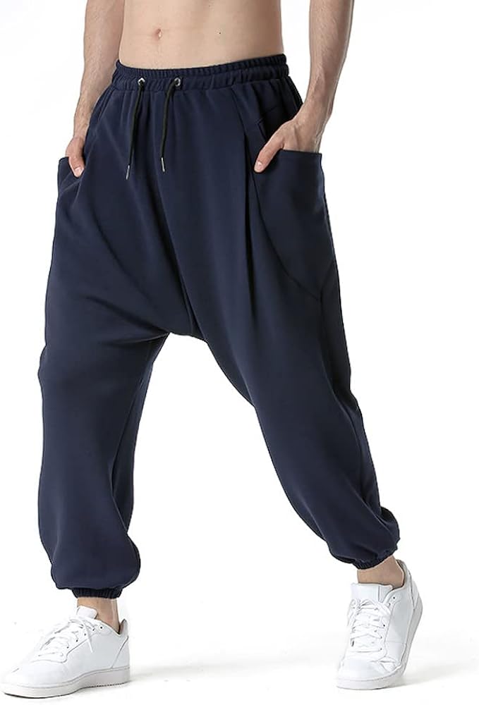 Amazon.com: SOUGAO Mens Joggers Sweatpants Loose Baggy Drop Crotch