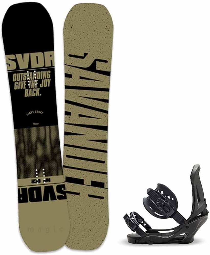 Amazon.co.jp: SAVANDER 152 Men's 2-Piece Snowboard Set, Light