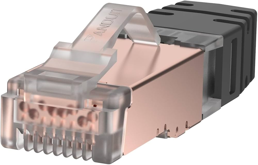 Amazon | パンドウイット Cat6 シールド付キモジュラープラグ SPS688-C