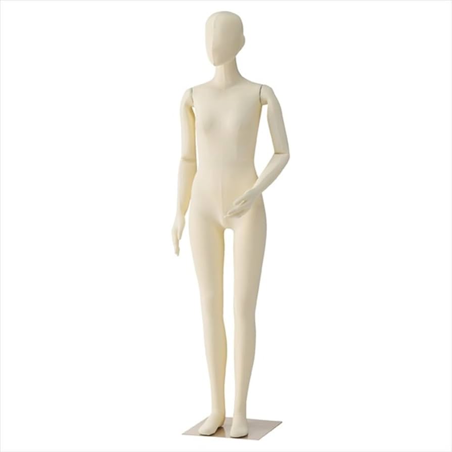 Amazon.co.jp: 婦人 フレキシブル マネキン アイボリー 総重量8.3kg