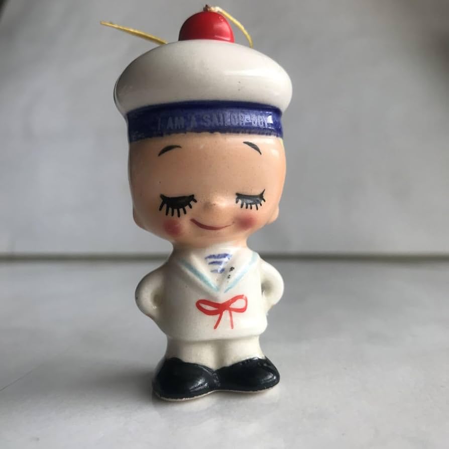 Amazon.co.jp: 内藤ルネ RUNE 水兵さん陶器人形 ファンシー ポップ