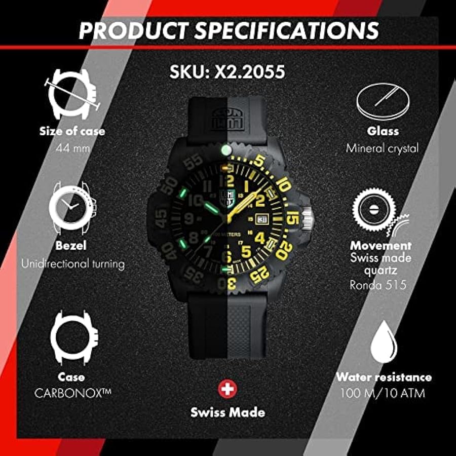 Amazon | ルミノックス LUMINOX G Sea Lion X2.2055 イエロー ブラック