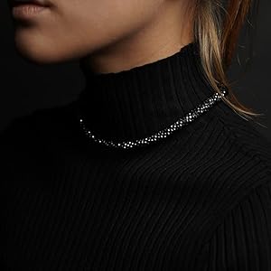 Amazon | [#LUV] ネックレス7mm ブラック ハッシュタグラブ(38