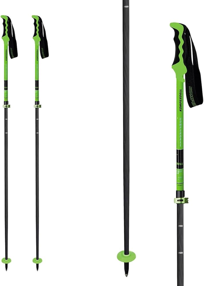 Amazon | KOMPERDELLスキーポール ストック 伸縮式ストック アルミ
