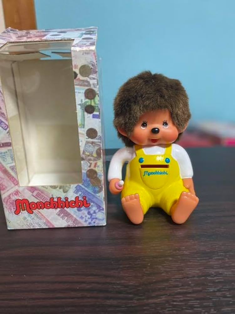 Amazon.co.jp: 昭和レトロ 箱付き モンチッチ 貯金箱 レア : おもちゃ