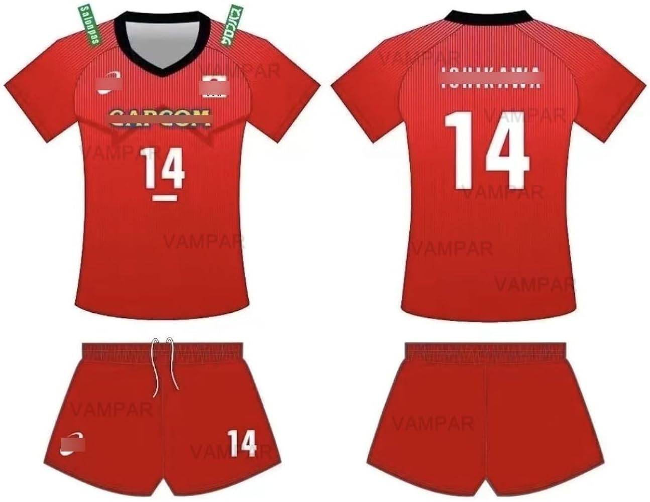 Amazon | [VAMPAR] バレーボールウェア 石川祐希 ユニフォーム 背番号