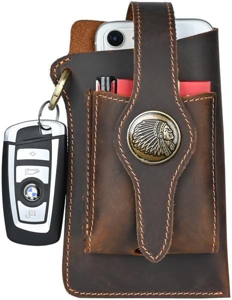 Amazon.co.jp: ベルトバッグ メンズ 本革 ウエストポーチ スマホ対応