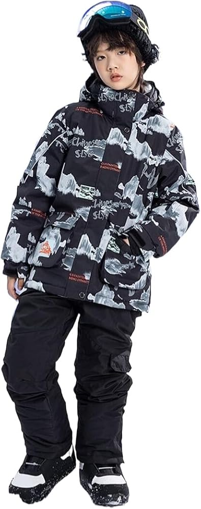 Amazon.co.jp: [SIGNORMOTO] スノーボードウェア 上下セット キッズ