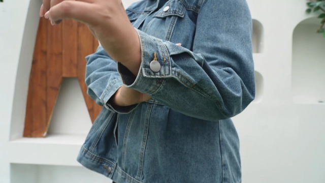 Agnes Orinda Plus Size Denim Jackets for Women Classic Washed