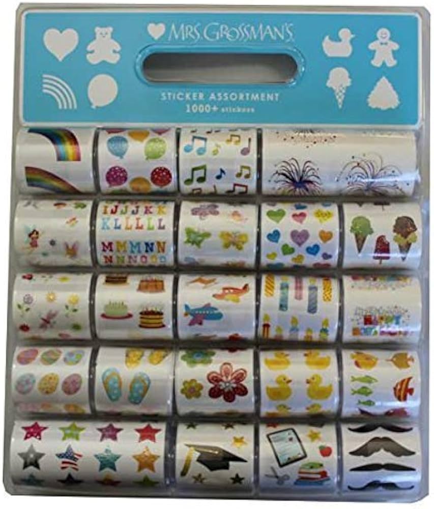 Amazon | Mrs.Grossman's ミセスグロスマンシールセット 1000枚以上の