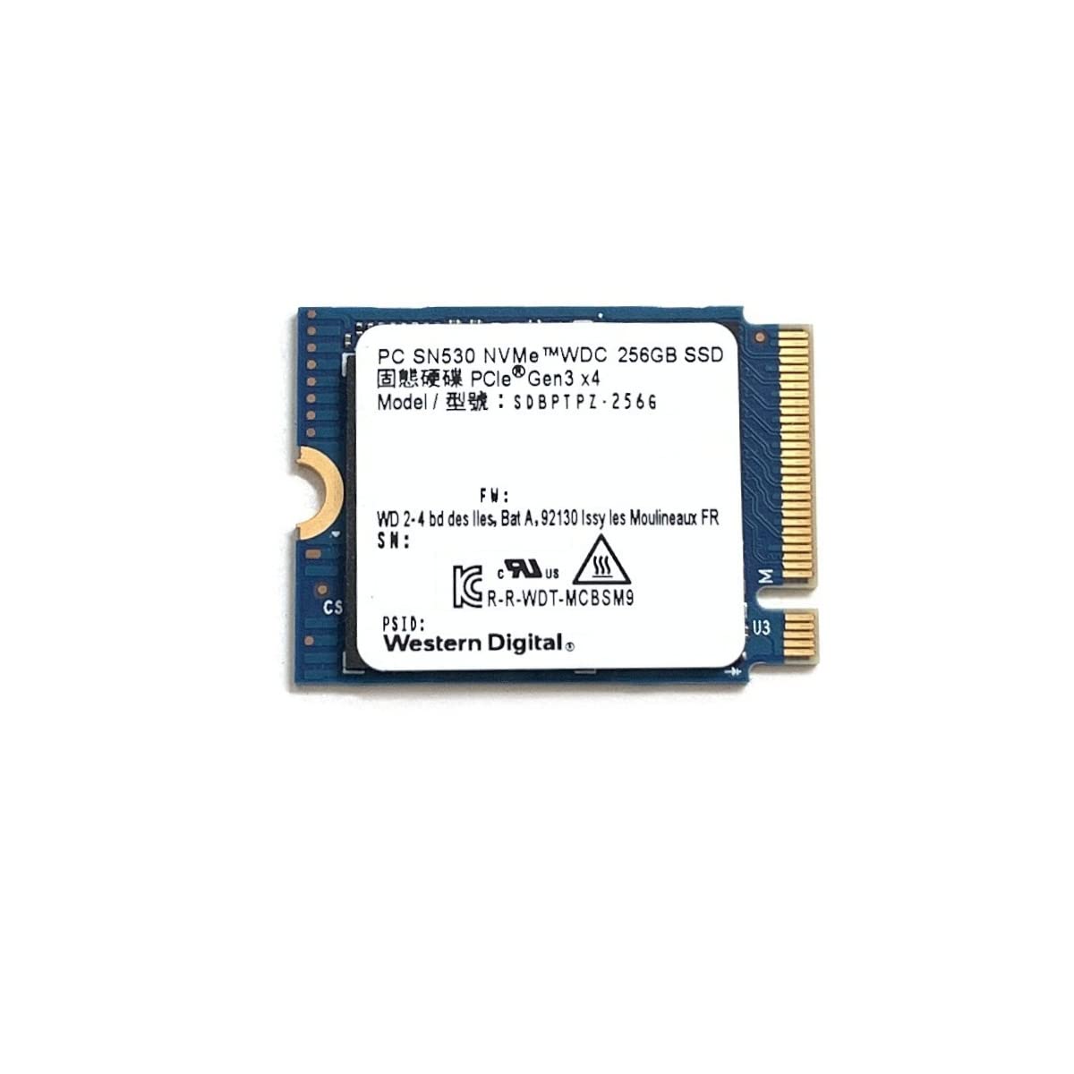 Amazon | Western Digital 256GB SSD M.2 2230 30mm PC SN530 NVMe