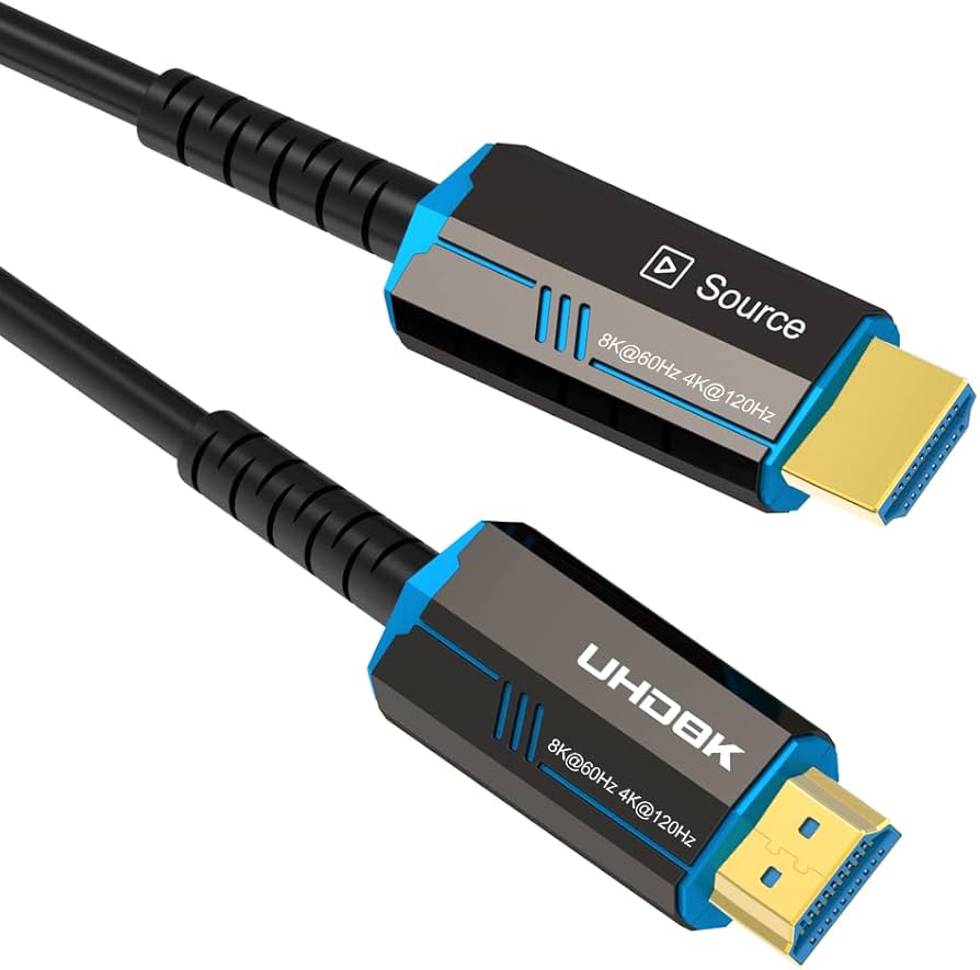 Amazon | FDBRO 光ファイバーHDMI 2.1ケーブル 10M 8K@60HZ 4K@120Hz
