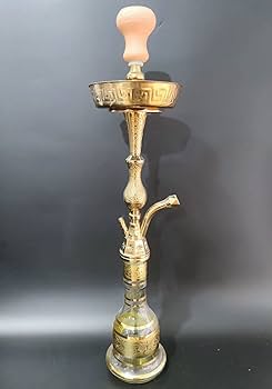 Amazon.co.jp: 【大型サイズ 】ゴールドシーシャ本体 ガラス 水パイプ