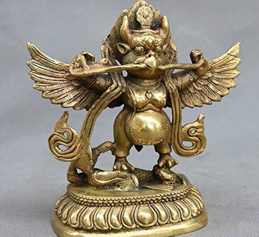 Amazon.co.jp: チベットチベット仏教真鍮Redpoll翼のあるガルーダ鳥
