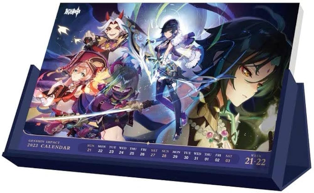 Amazon | 原神 2023年 卓上カレンダー 予約販売 | シール・ステッカー