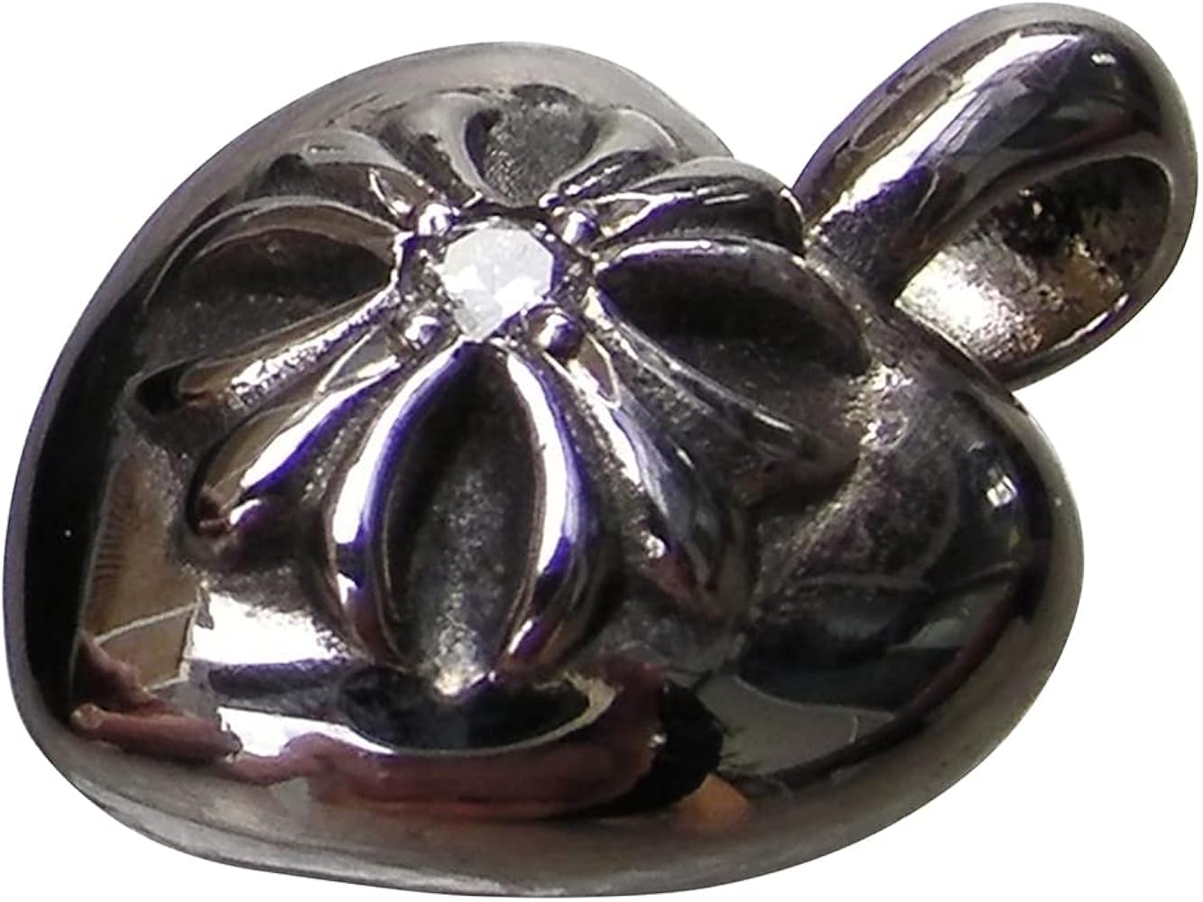 Amazon | CHROME HEARTS CH PLUS HEART CHARM PENDANT W/DIAMOND